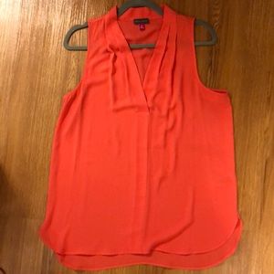 Women’s coral sleeveless top